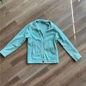 The North Face Aqua Girls Fleece Zip Up Jacket